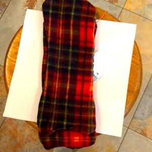 Handmade, Burp Cloths, Fleece, about 12 Inches By 6 Inches, Black, Red, Plaid